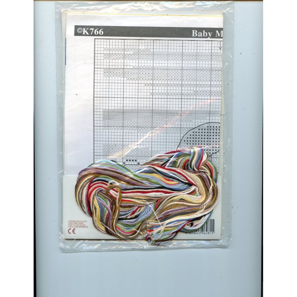 Dimensions Counted Cross Stitch Kit Toy Shelf Birth Record 3721 16" X 9" Sealed - Picture 2 of 3